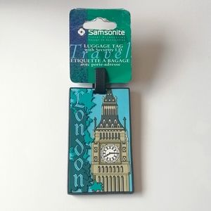 NWT Samsonite 1999 Luggage Tag with Security ID - London